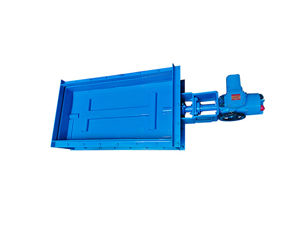 Electric flue baffle valve