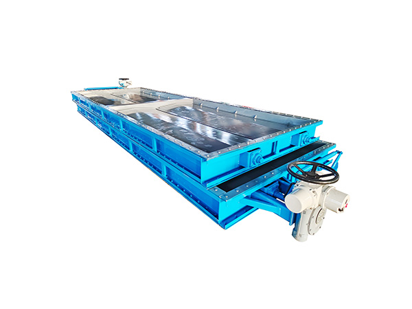 Isolation flue baffle valve