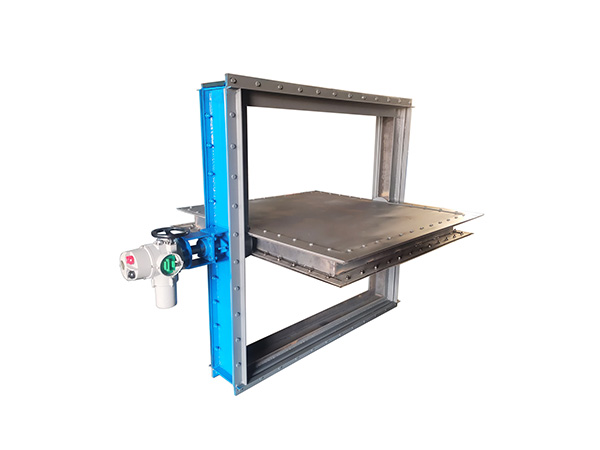 Single blade flue baffle valve