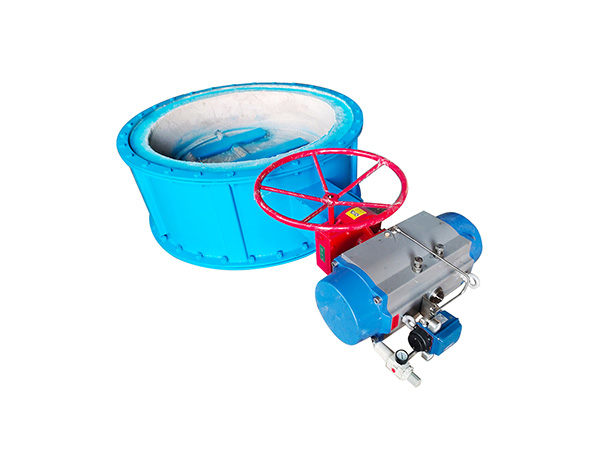 Ventilation butterfly valve for castable refractory